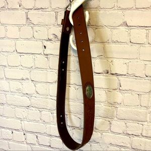 Realtree Brand new genuine leather brown belt with metal accents